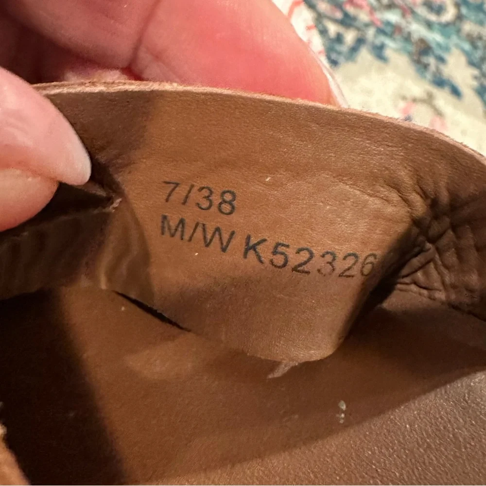 KORK EASE MYRNA MUSHROOMCORE PLATFORM BROWN TAN LEATHER SANDAL 7 38